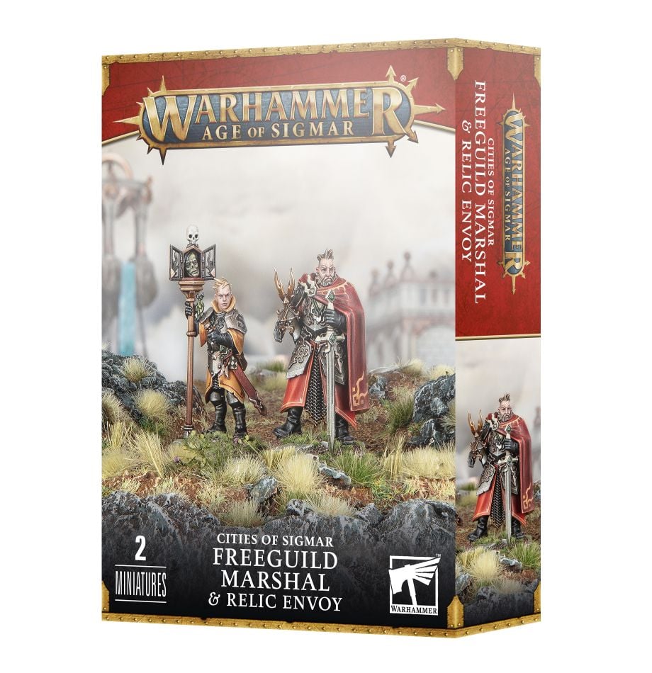 Cities of Sigmar: Freeguild Marshal and Relic Envoy (web) | GrognardGamesBatavia