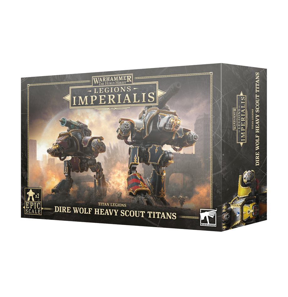 Legions Imperialis: Titan Legions Dire Wolf Heavy Scout Titans | GrognardGamesBatavia