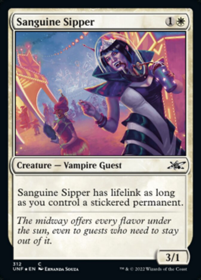 Sanguine Sipper (Galaxy Foil) [Unfinity] | GrognardGamesBatavia