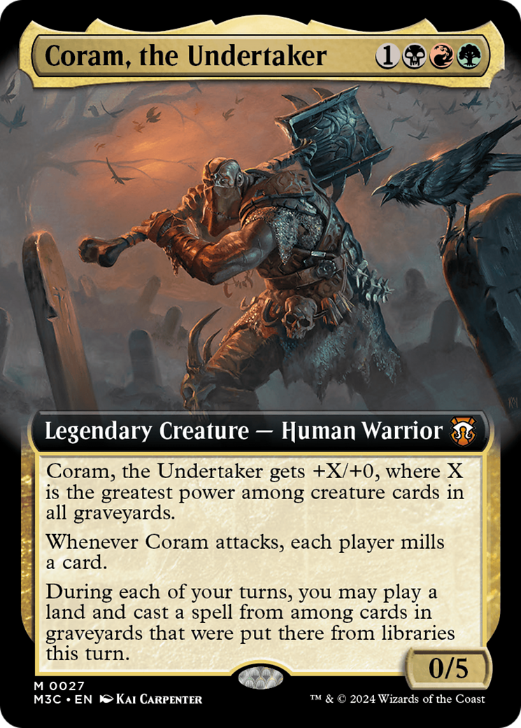 Coram, the Undertaker (Extended Art) [Modern Horizons 3 Commander] | GrognardGamesBatavia