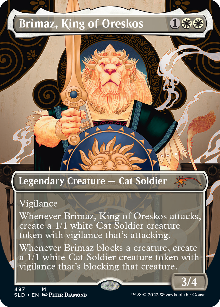 Brimaz, King of Oreskos (Borderless) [Secret Lair Drop Series] | GrognardGamesBatavia