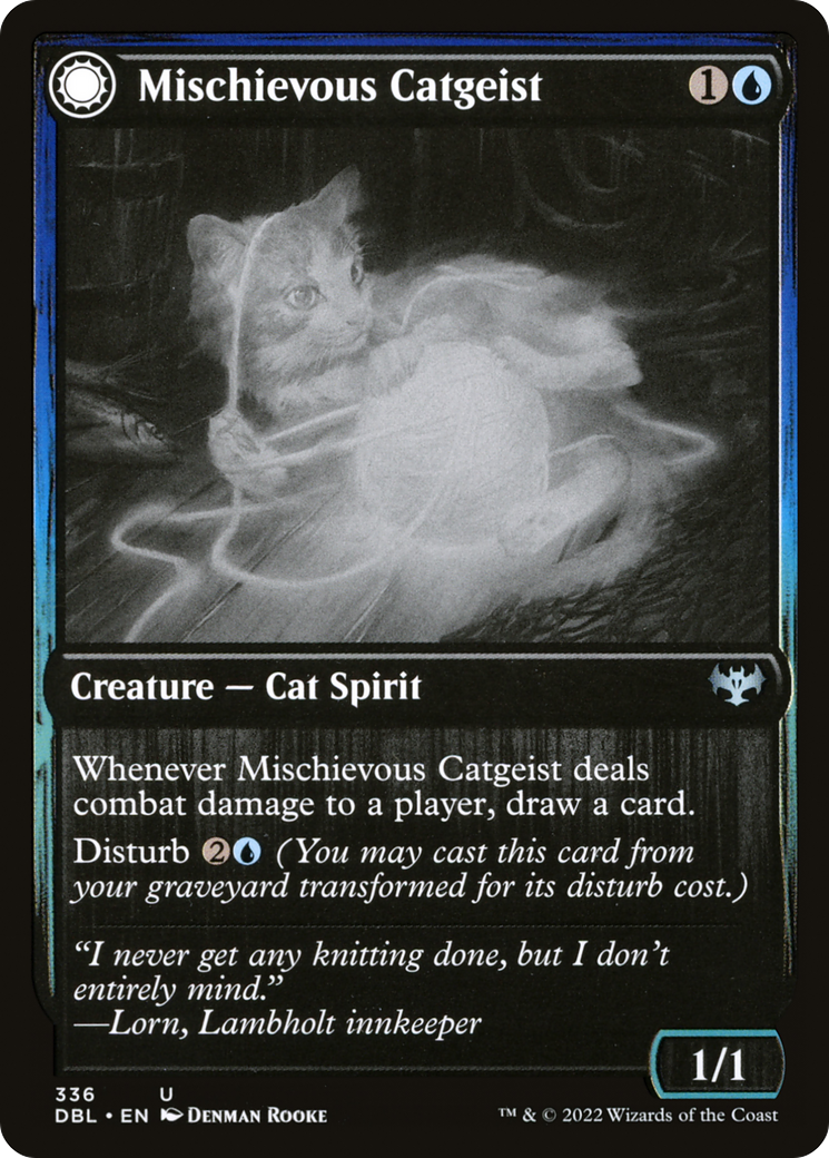 Mischievous Catgeist // Catlike Curiosity [Innistrad: Double Feature] | GrognardGamesBatavia