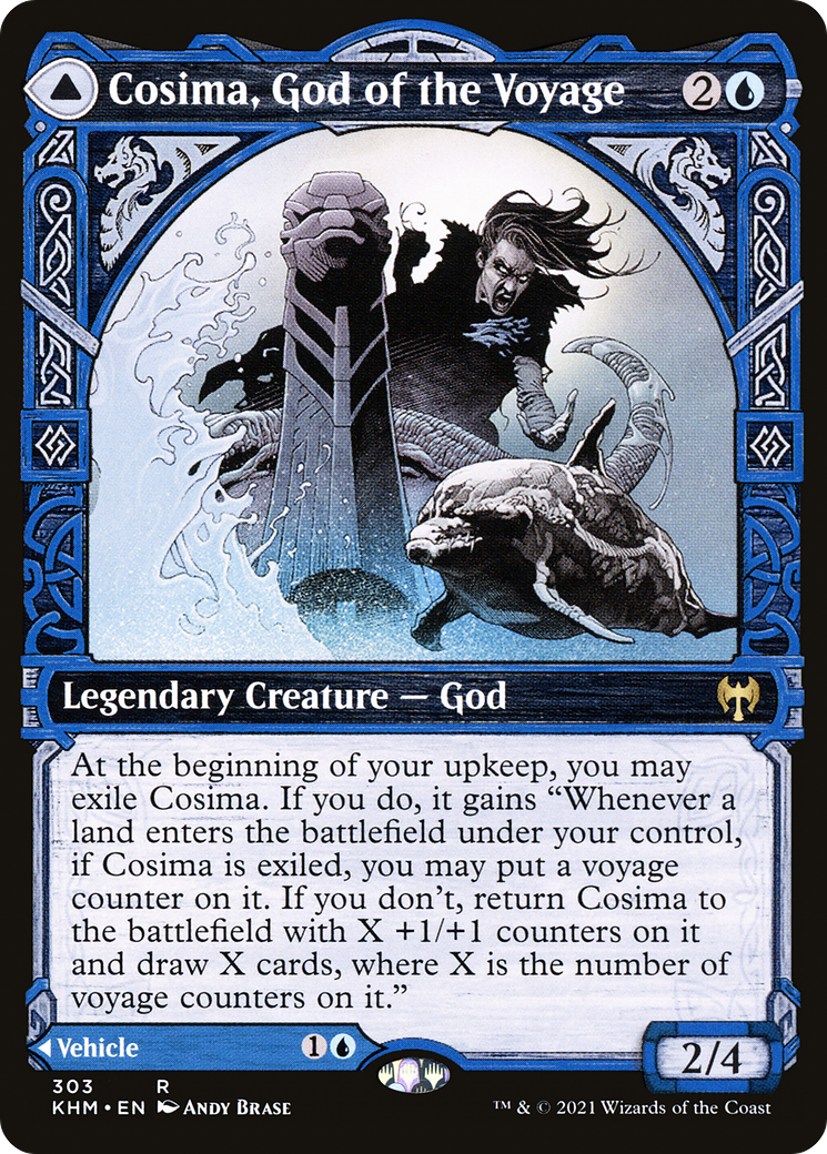 Cosima, God of the Voyage // The Omenkeel (Showcase) [Kaldheim] | GrognardGamesBatavia