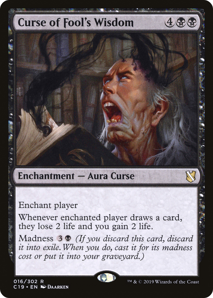Curse of Fool's Wisdom [Commander 2019] | GrognardGamesBatavia