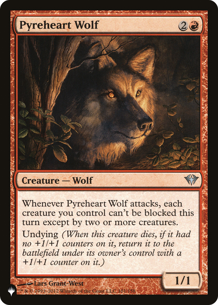 Pyreheart Wolf [The List Reprints] | GrognardGamesBatavia