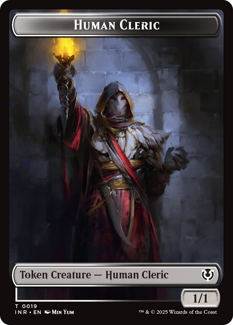 Demon // Human Cleric Double-Sided Token [Innistrad Remastered Tokens] | GrognardGamesBatavia