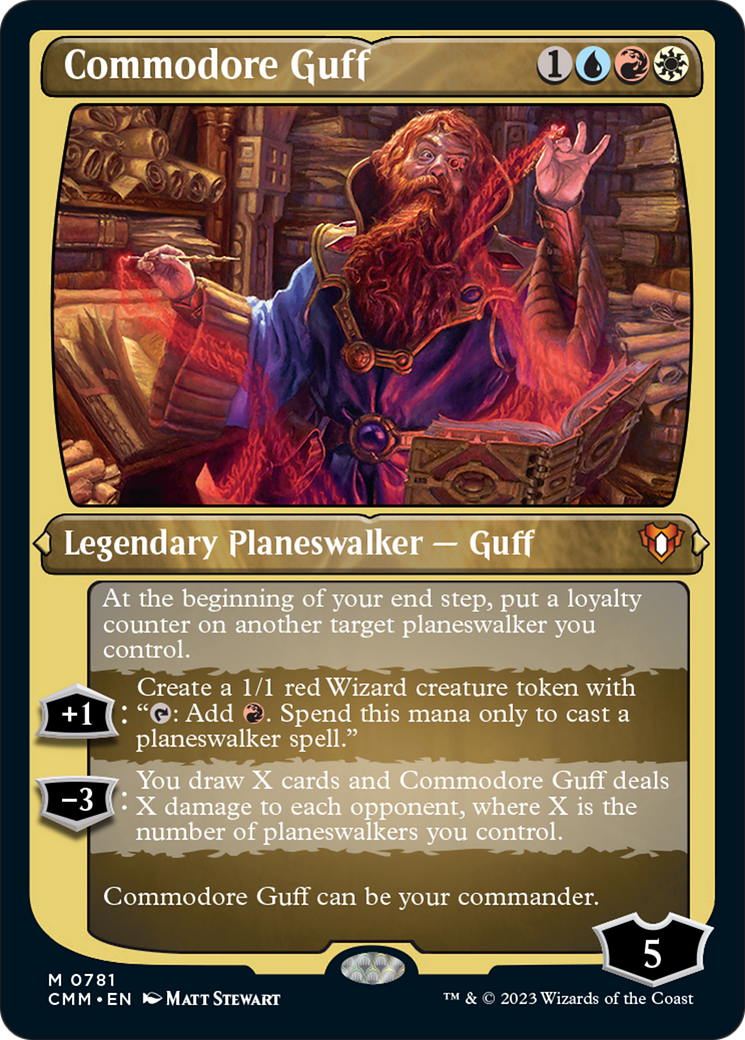 Commodore Guff (Display Commander) (Foil Etched) [Commander Masters] | GrognardGamesBatavia