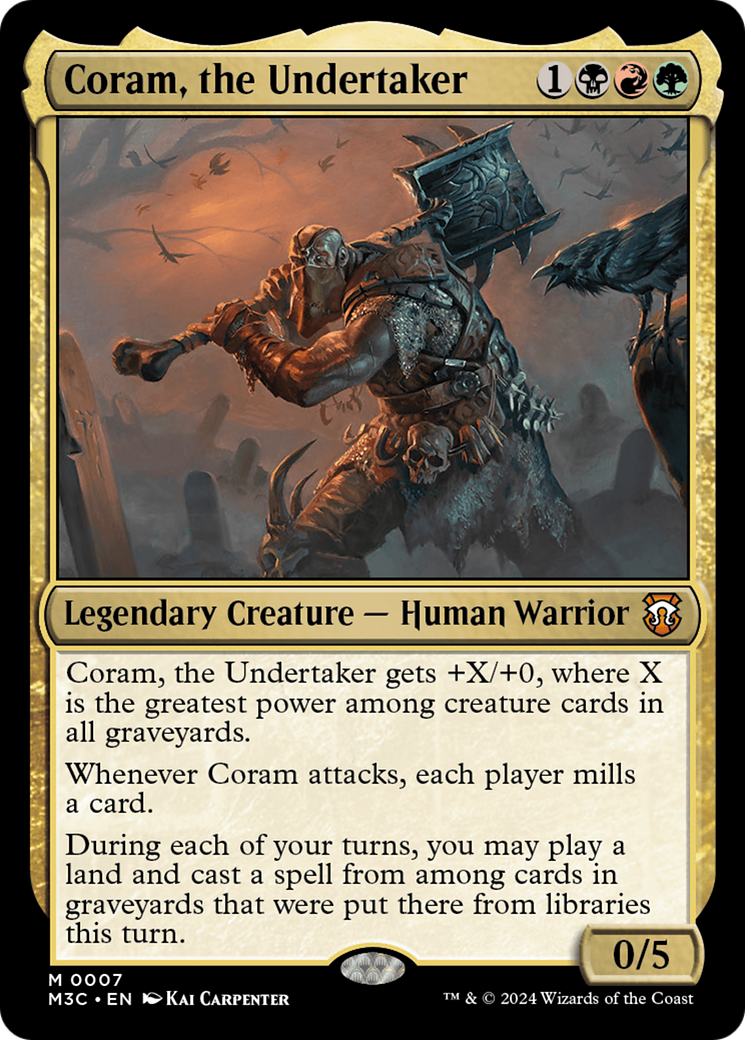 Coram, the Undertaker [Modern Horizons 3 Commander] | GrognardGamesBatavia