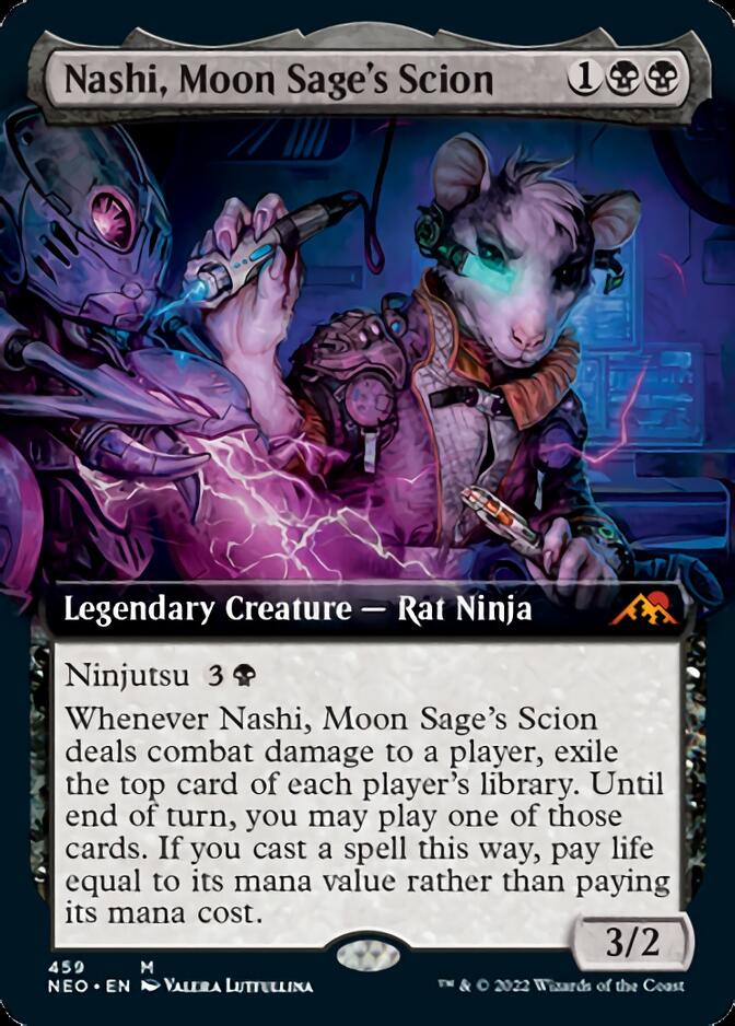 Nashi, Moon Sage's Scion (Extended Art) [Kamigawa: Neon Dynasty] | GrognardGamesBatavia