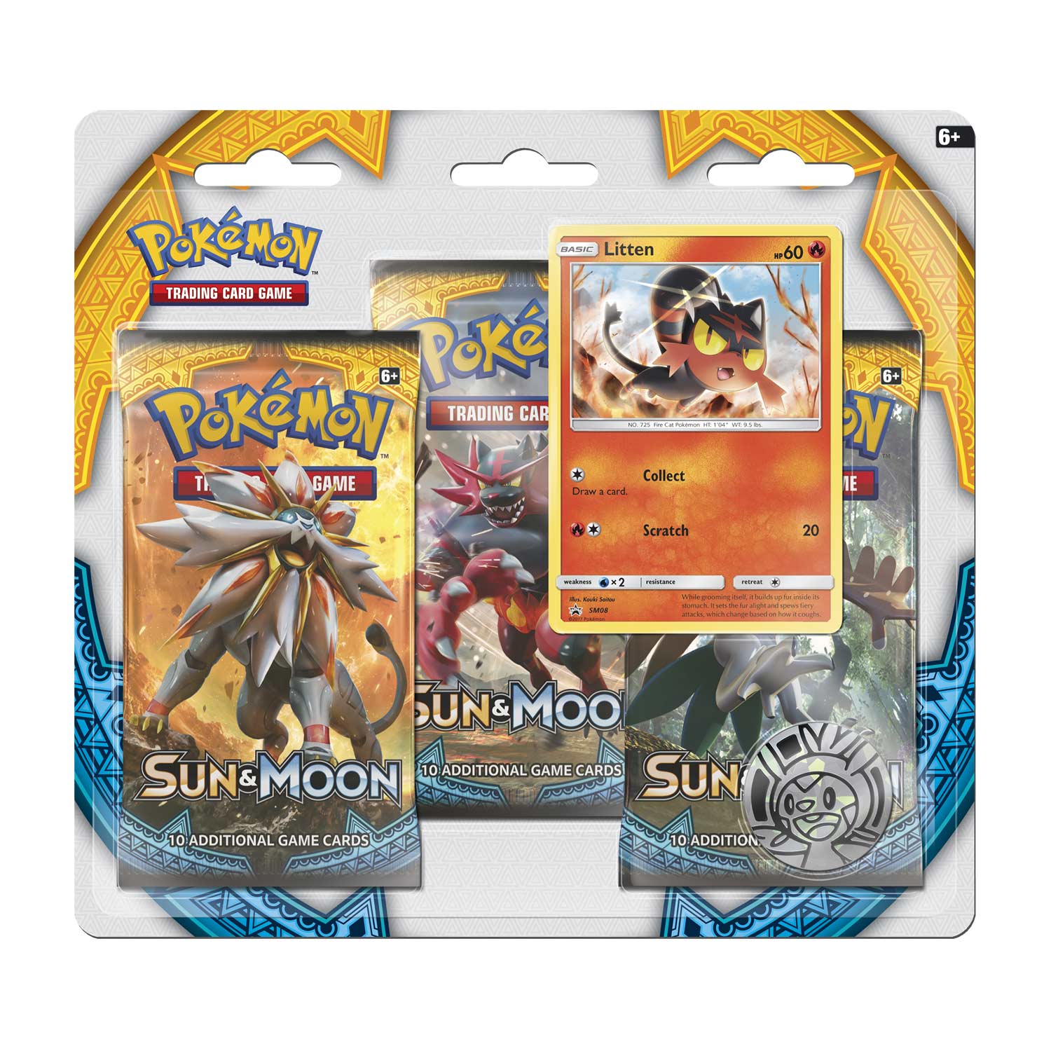 Sun & Moon - Premium 3-Pack Blister (Litten) | GrognardGamesBatavia