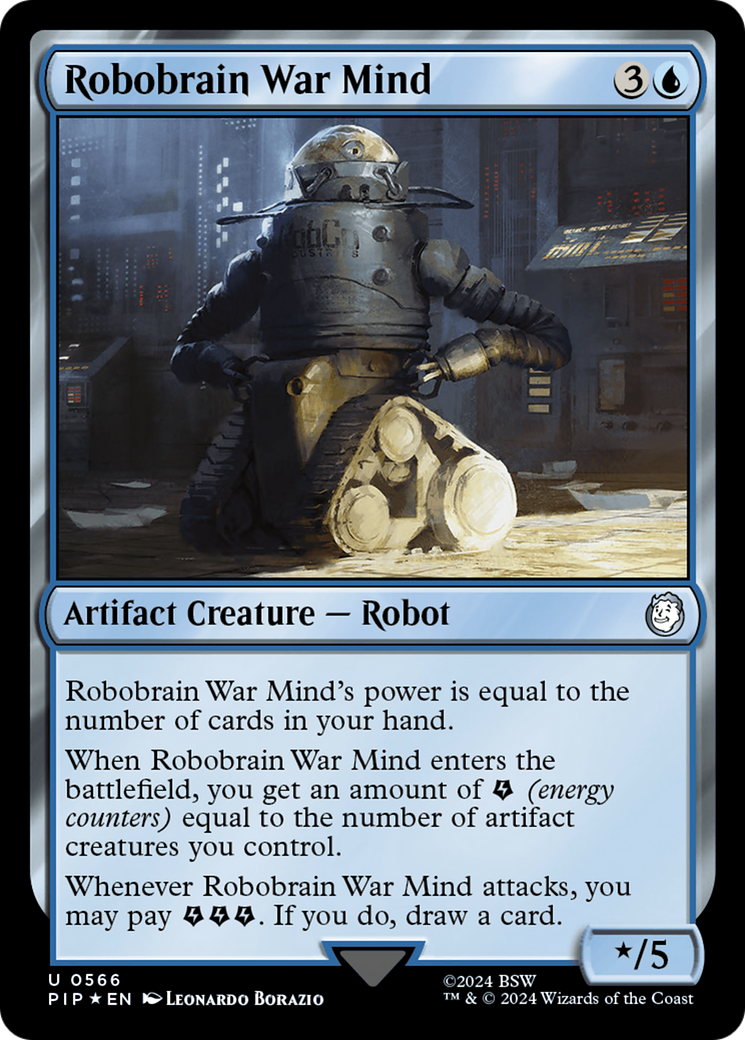 Robobrain War Mind (Surge Foil) [Fallout] | GrognardGamesBatavia