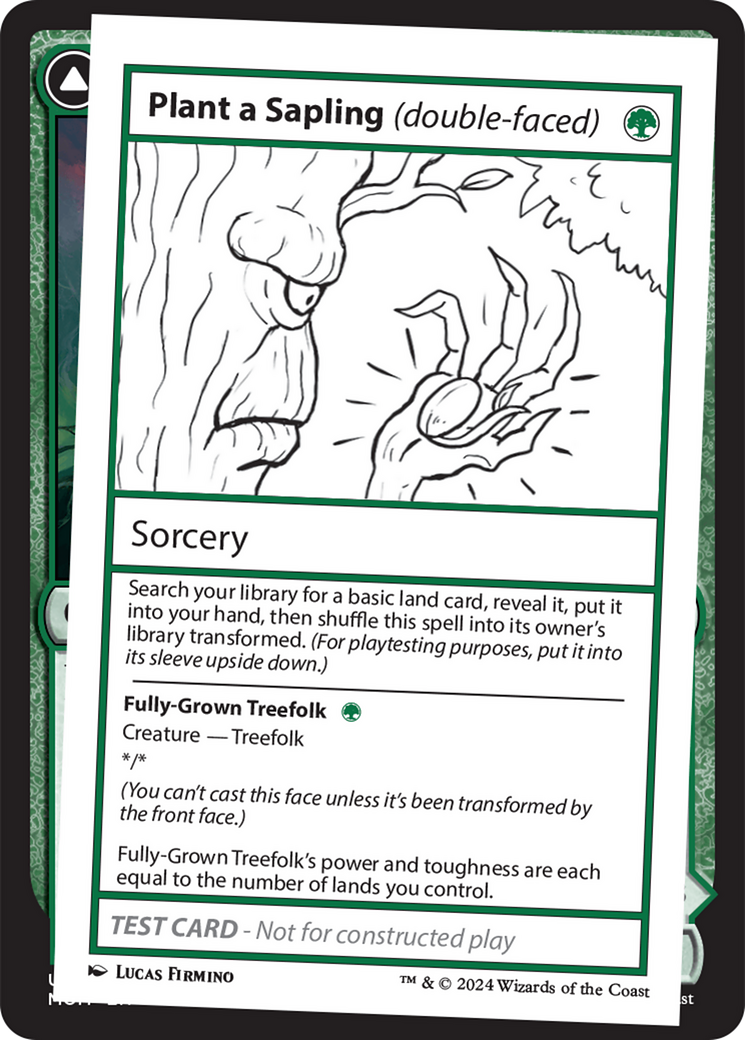 Plant a Sapling (double-faced) [Mystery Booster 2 Playtest Cards] | GrognardGamesBatavia