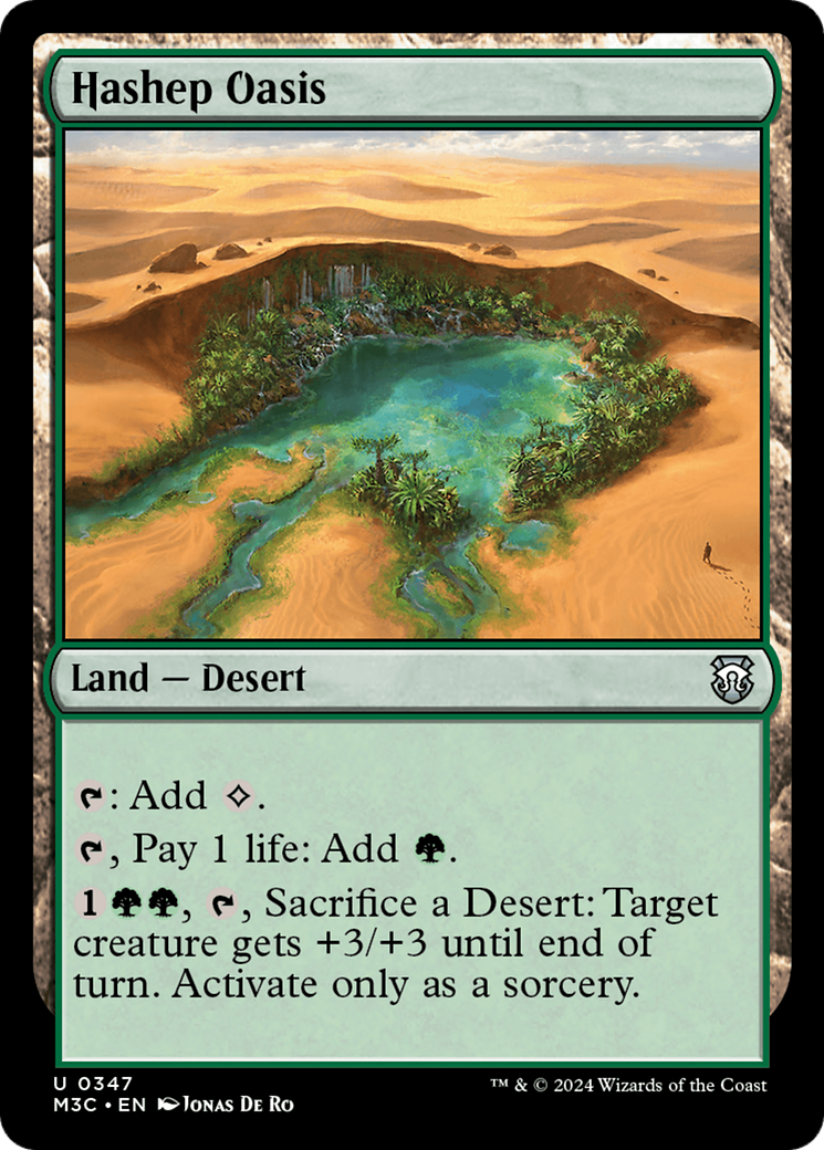 Hashep Oasis (Ripple Foil) [Modern Horizons 3 Commander] | GrognardGamesBatavia