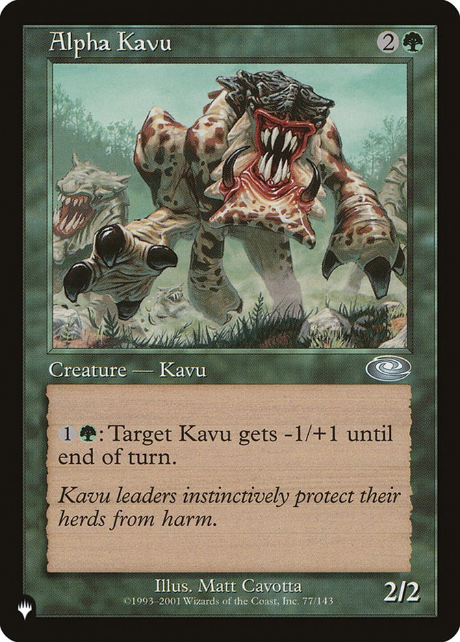 Alpha Kavu [The List] | GrognardGamesBatavia