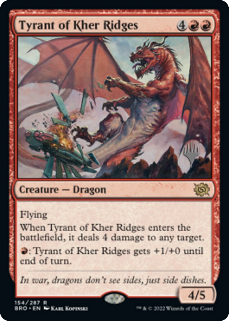 Tyrant of Kher Ridges (Promo Pack) [The Brothers' War Promos] | GrognardGamesBatavia