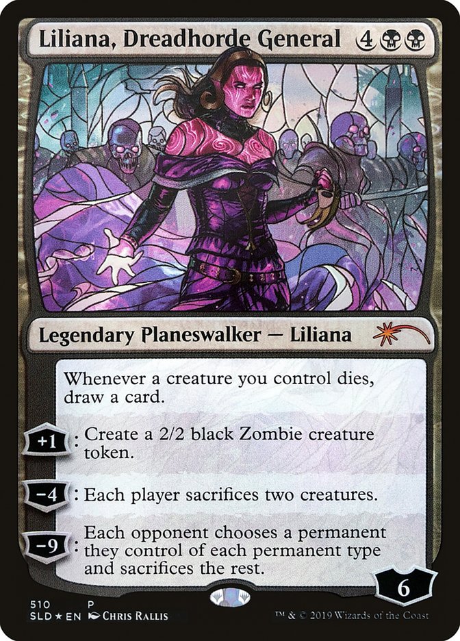 Liliana, Dreadhorde General (Stained Glass) [Secret Lair Drop Promos] | GrognardGamesBatavia