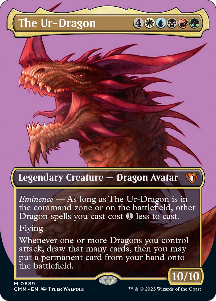 The Ur-Dragon (Borderless Profile) [Commander Masters] | GrognardGamesBatavia