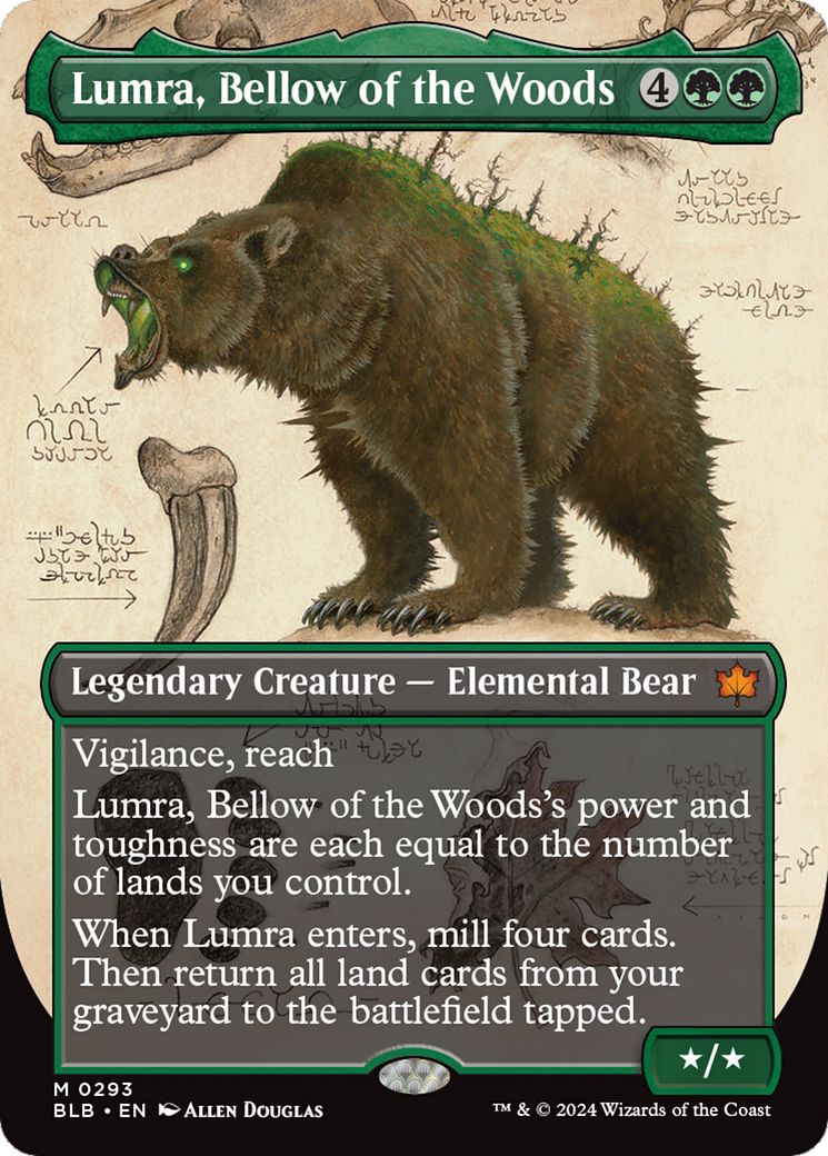 Lumra, Bellow of the Woods (Borderless) (0293) [Bloomburrow] | GrognardGamesBatavia