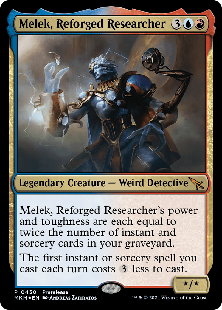 Melek, Reforged Researcher [Murders at Karlov Manor Prerelease Promos] | GrognardGamesBatavia