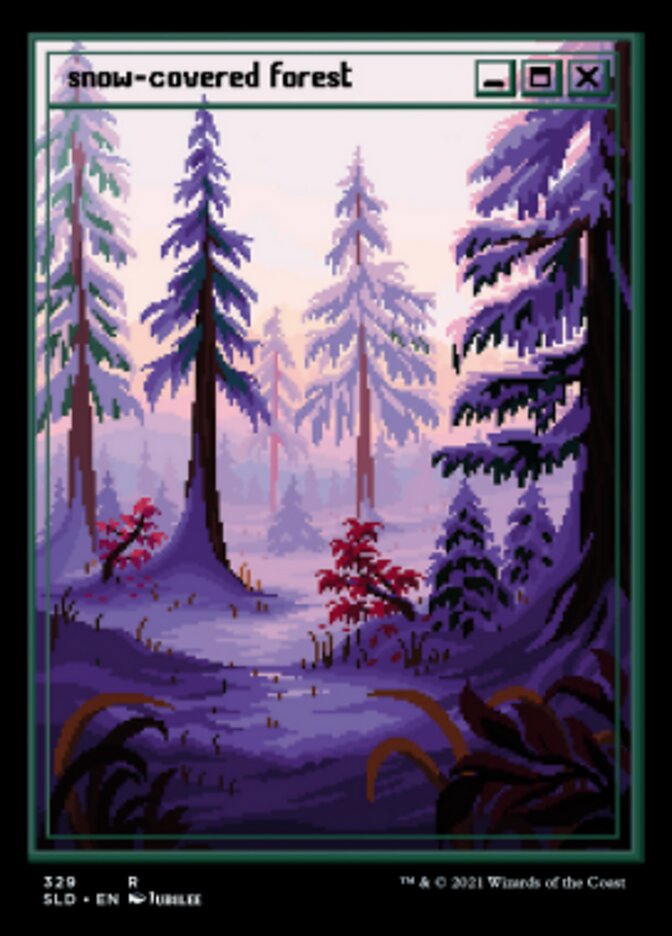 Snow-Covered Forest (Foil Etched) [Secret Lair Drop Series] | GrognardGamesBatavia