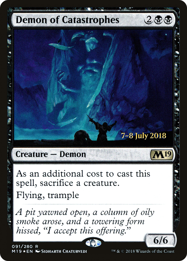Demon of Catastrophes [Core Set 2019 Prerelease Promos] | GrognardGamesBatavia