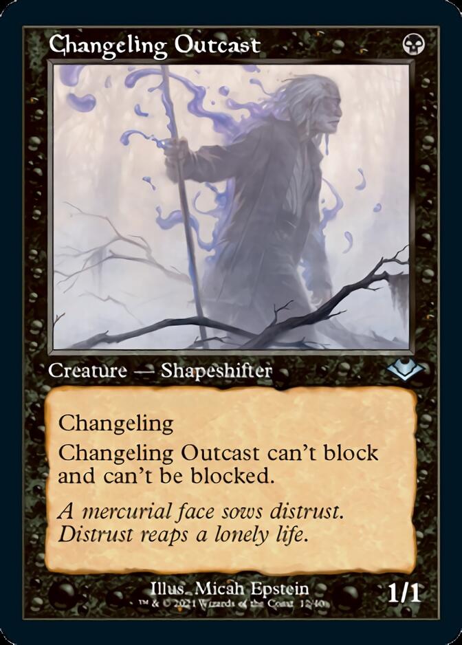 Changeling Outcast (Retro Foil Etched) [Modern Horizons] | GrognardGamesBatavia