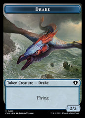 Spirit (0010) // Drake Double-Sided Token [Commander Masters Tokens] | GrognardGamesBatavia