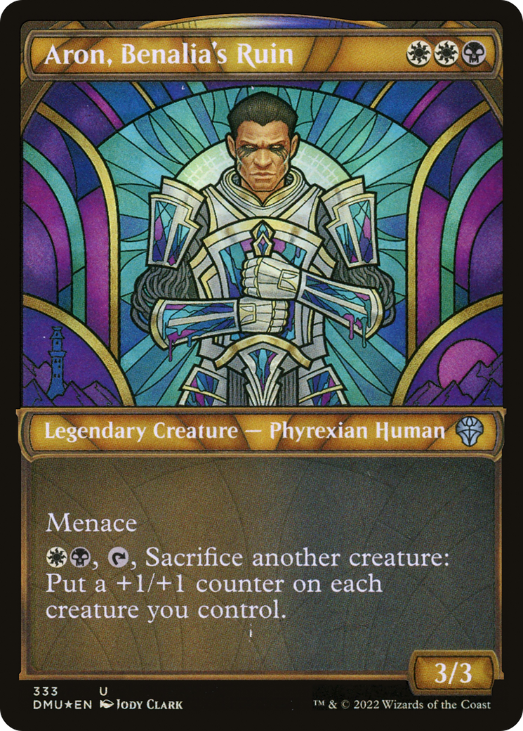 Aron, Benalia's Ruin (Showcase Textured) [Dominaria United] | GrognardGamesBatavia