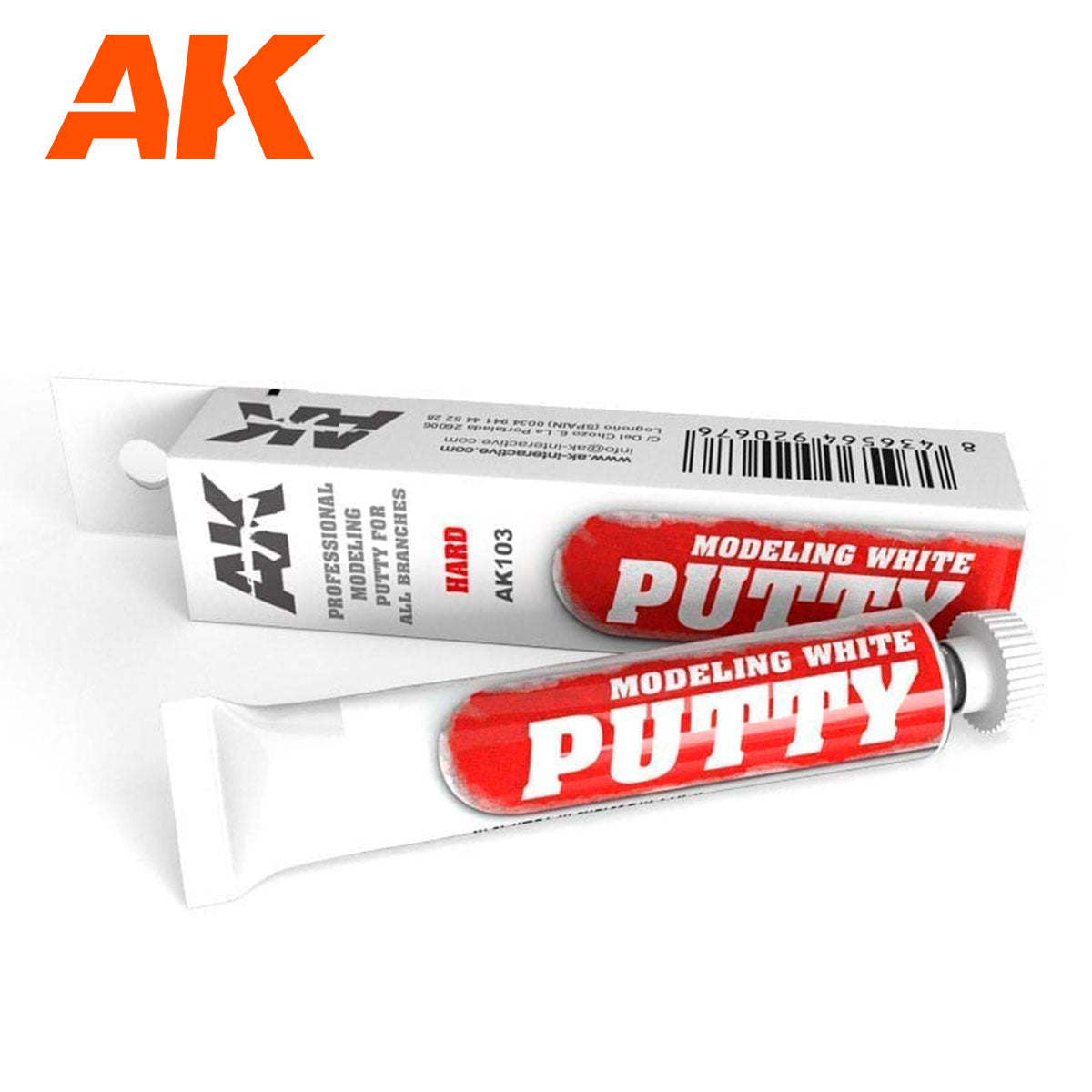 AK Interactive Modeling White Putty Hard | GrognardGamesBatavia