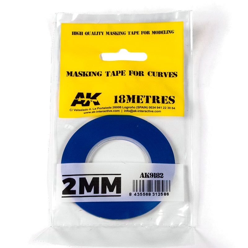 AK Interactive Masking Tape For Curves 2mm | GrognardGamesBatavia