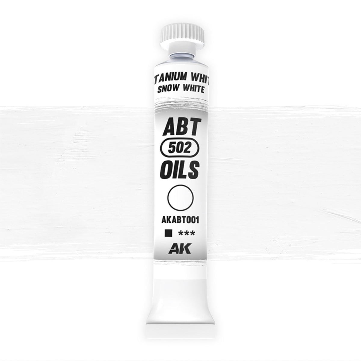 ABT 502 Oils AKABT001 Titanium White/Snow white | GrognardGamesBatavia