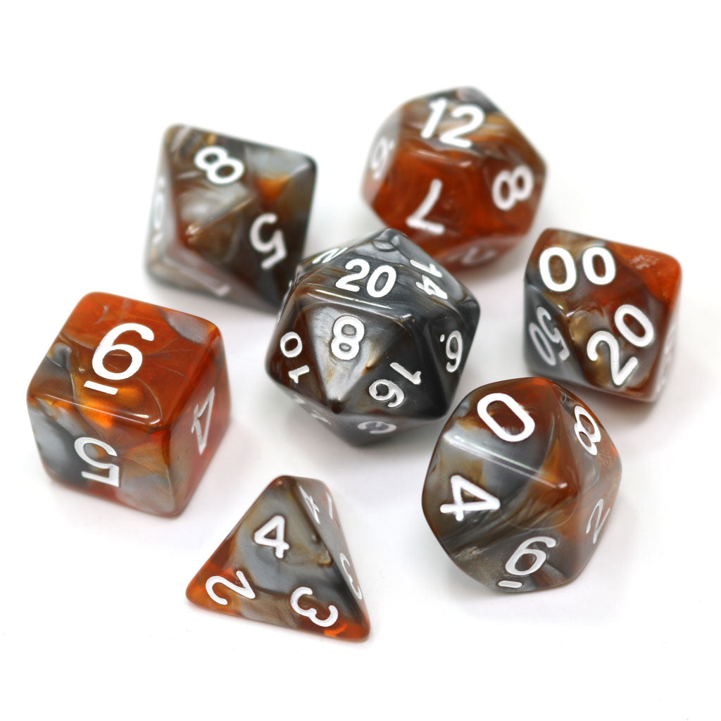 7pc RPG Set - Amber Shard | GrognardGamesBatavia