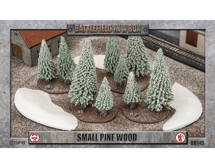 BB145 Battlefield in a Box: Small Pine Wood (Winter) | GrognardGamesBatavia