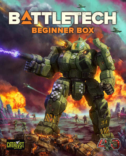 BATTLETECH: BEGINNER BOX CAT3502XL 40th Anniversary | GrognardGamesBatavia