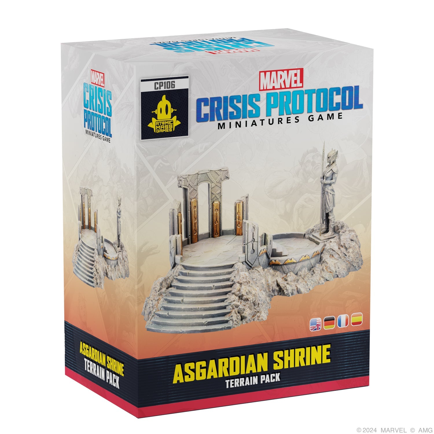 CP 106 Marvel Crisis Protocol: Asgardian Shrine Terrain Pack | GrognardGamesBatavia