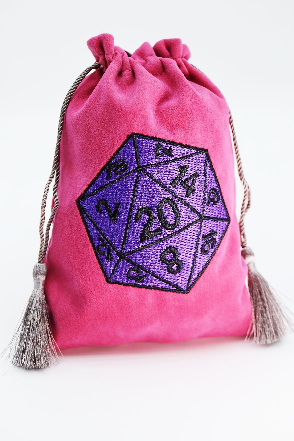 Velvet Dice Bags: Purple D20 | GrognardGamesBatavia