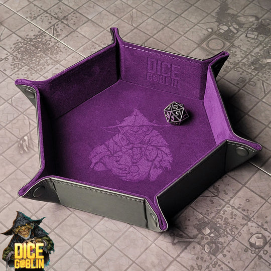 Forged Gaming Dice Goblin Hexagon Snap Folding Dice Tray | GrognardGamesBatavia