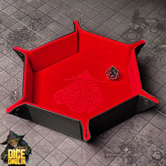 Forged Gaming Dice Goblin Hexagon Snap Folding Dice Tray | GrognardGamesBatavia