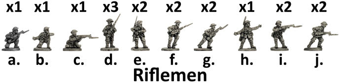 Flames of War - HQ and Rifle Platoon GBR702 | GrognardGamesBatavia