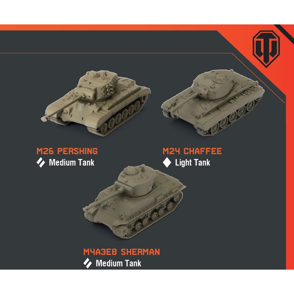 World of Tanks Miniature Game USA Tank Platoon | GrognardGamesBatavia