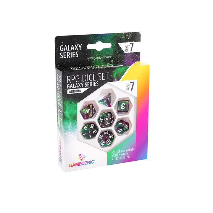 RPG Dice Set: Galaxy Series Aurora (set of 7) | GrognardGamesBatavia