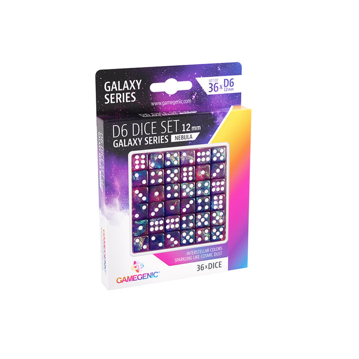 Galaxy Series - Nebula - D6 Dice Set 12 mm (36 pcs) | GrognardGamesBatavia