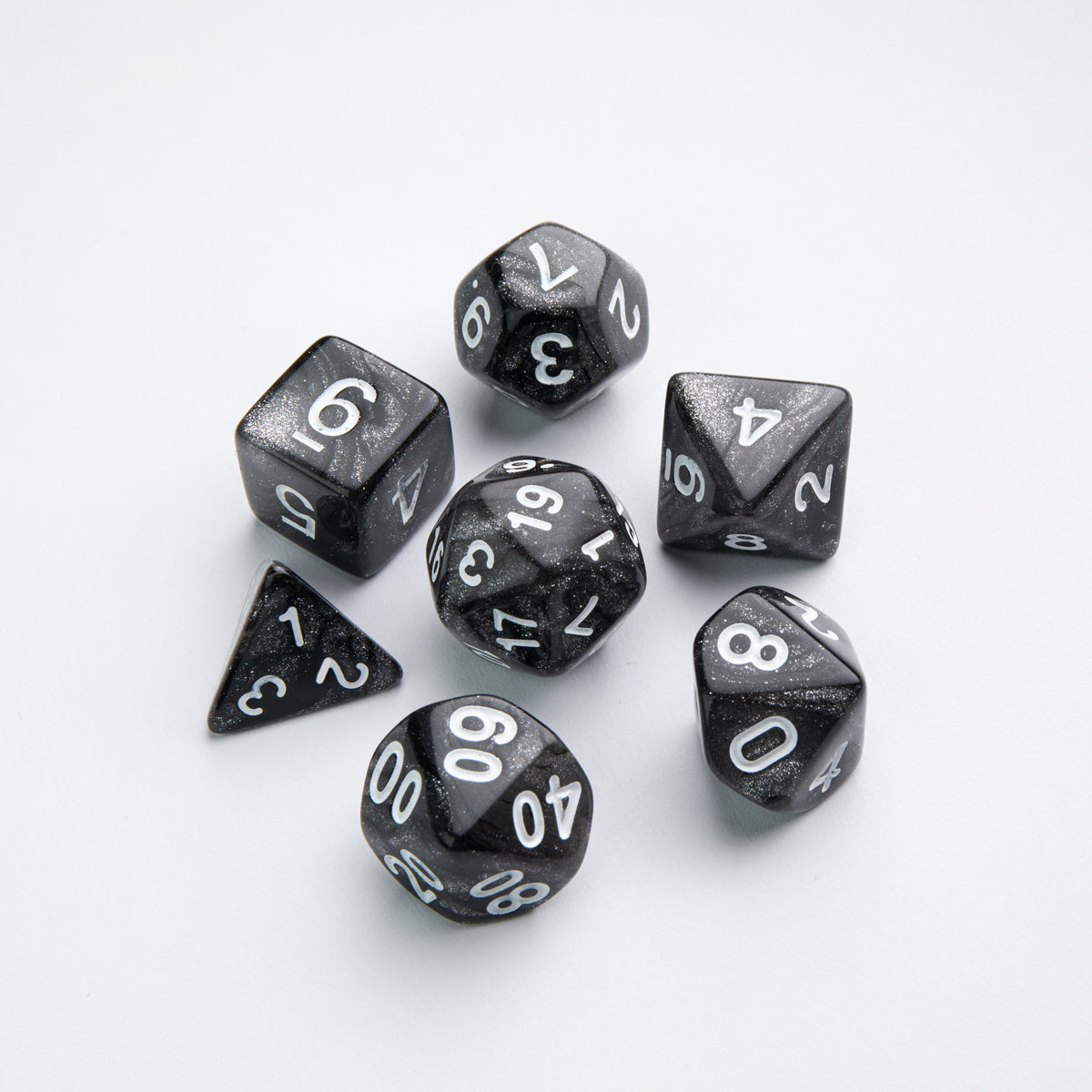 RPG Dice Set: Galaxy Series Moon (set of 7) | GrognardGamesBatavia