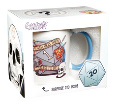 GlassStaff Coffee Mug with Surprise D20 | GrognardGamesBatavia