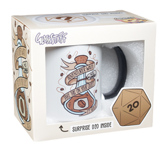 GlassStaff Coffee Mug with Surprise D20 | GrognardGamesBatavia