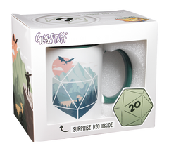 GlassStaff Coffee Mug with Surprise D20 | GrognardGamesBatavia