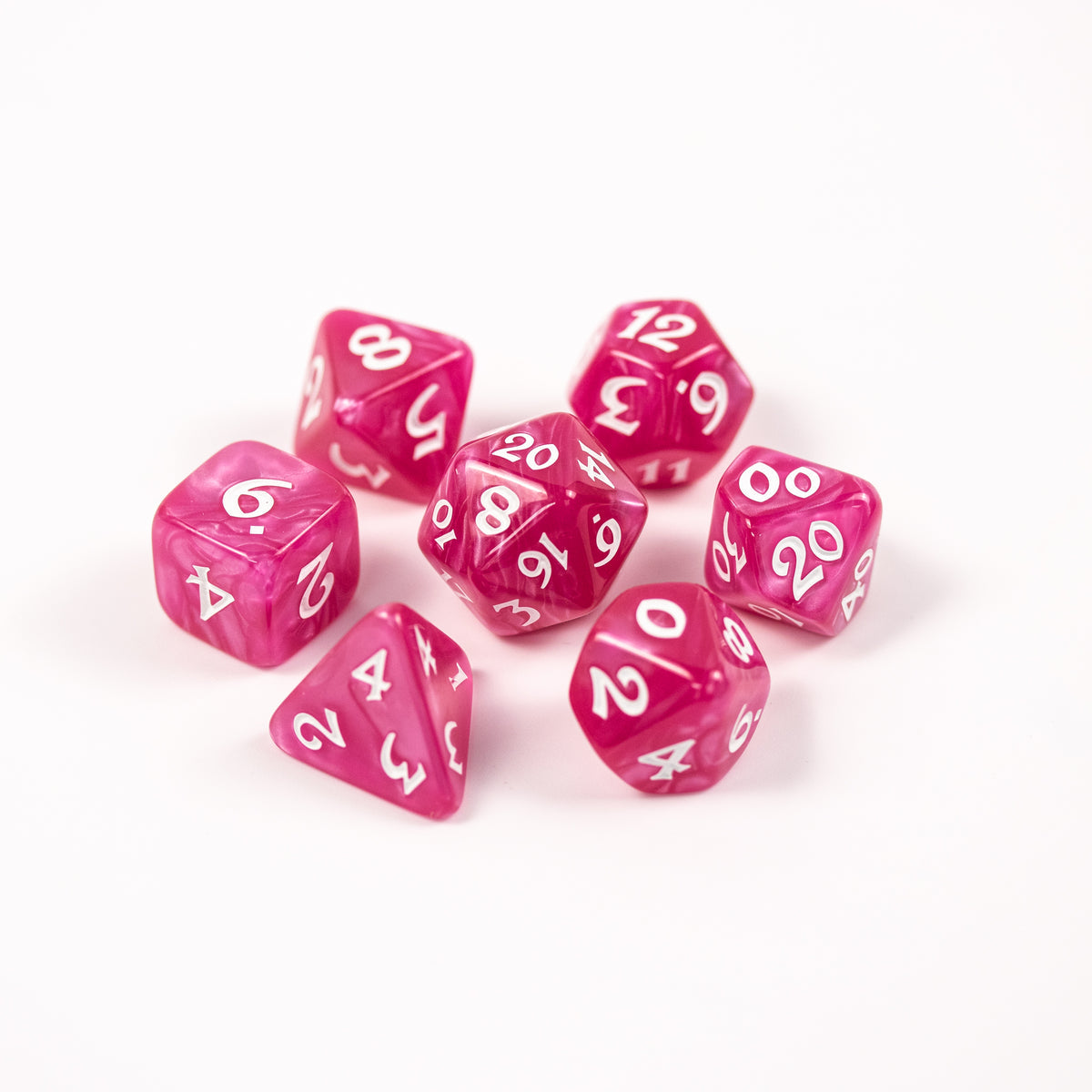 Die Hard Dice - 7pc RPG Set - Elessia Essentials Pink | GrognardGamesBatavia
