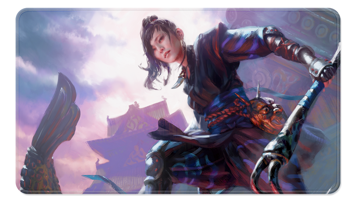 COMMANDER SERIES #2: ALLIED - YURIKO STITCHED STANDARD GAMING PLAYMAT FOR MAGIC: THE GATHERING | GrognardGamesBatavia