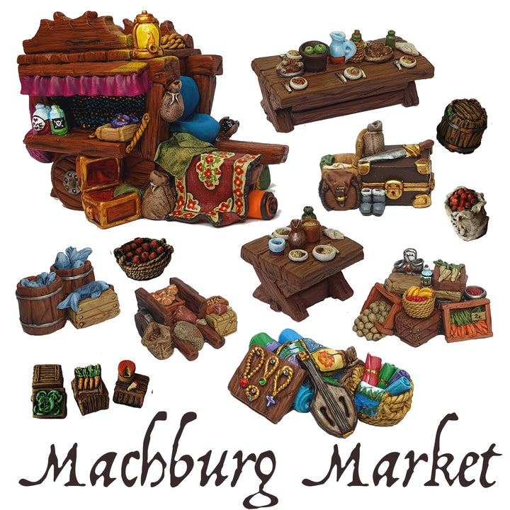 Moonstone Machburg Market Scatter Terrain | GrognardGamesBatavia