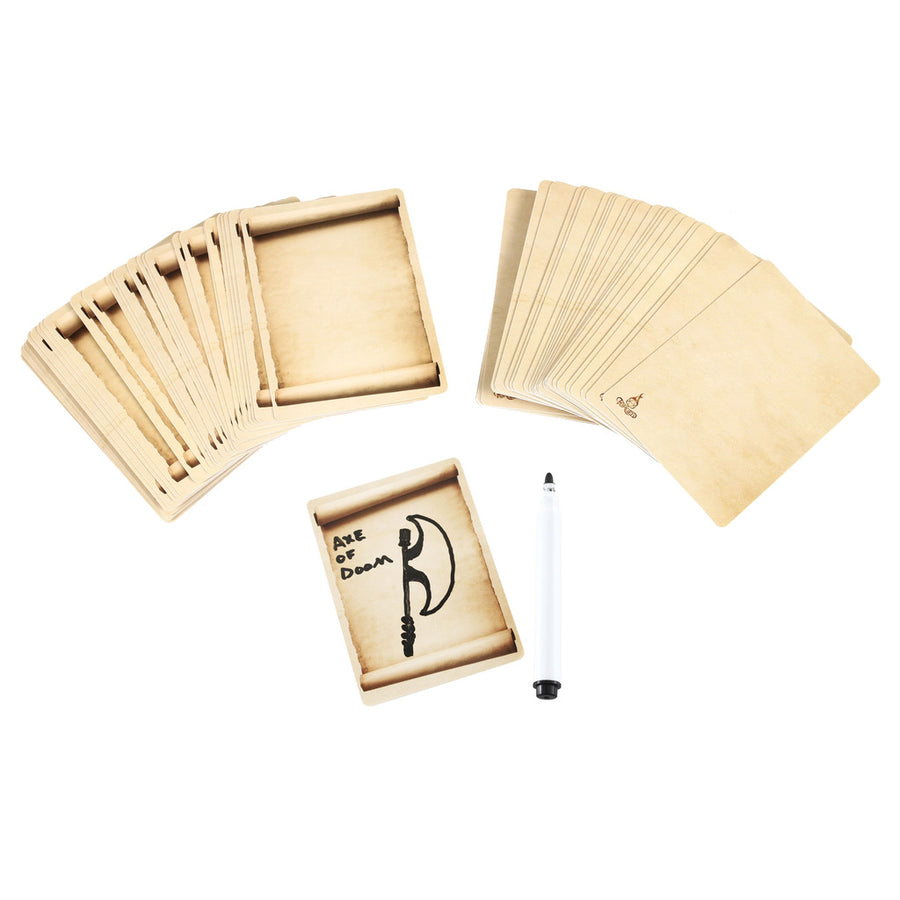Blank Dry Erase Card Deck - Pack of 2 Decks of 54 | GrognardGamesBatavia